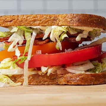 Bacon Lettuce Tomato & Syrup Sandwich