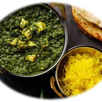 Palak Paneer With Rice