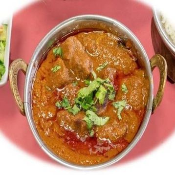Lamb Rogan Rosh With Rice