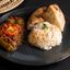 Karniyarik (Stuffed Eggplant) Platter